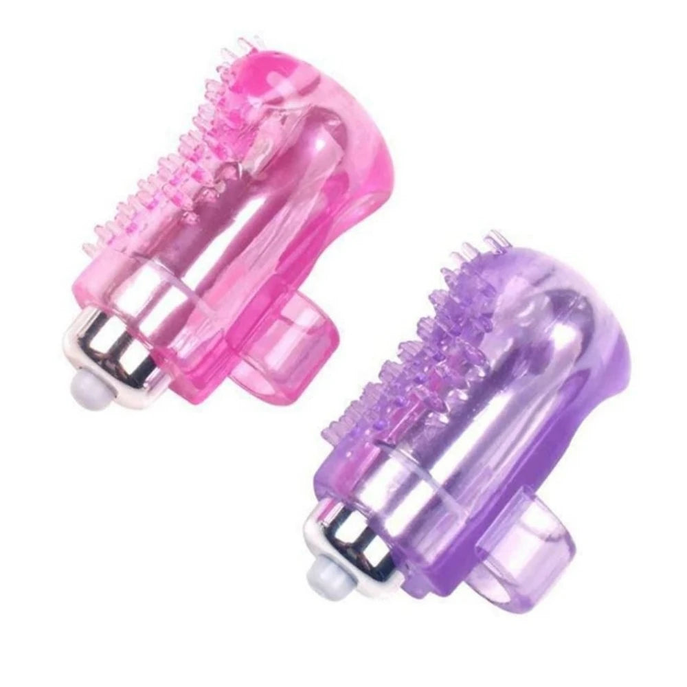 tırtıklı silikon parmak vibratörü – Purple – görsel 8