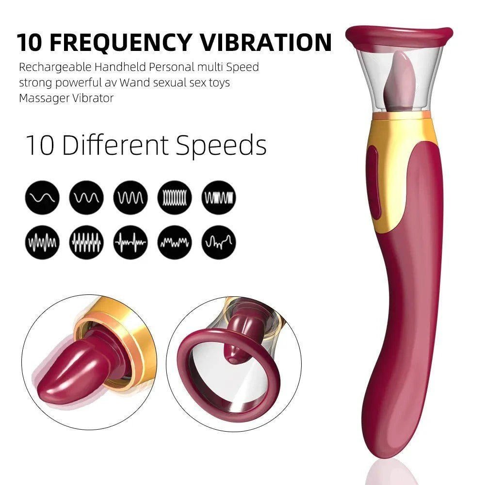Tongue Vibe 2 in 1 emişli dil ve G noktası vibratörü – görsel 3