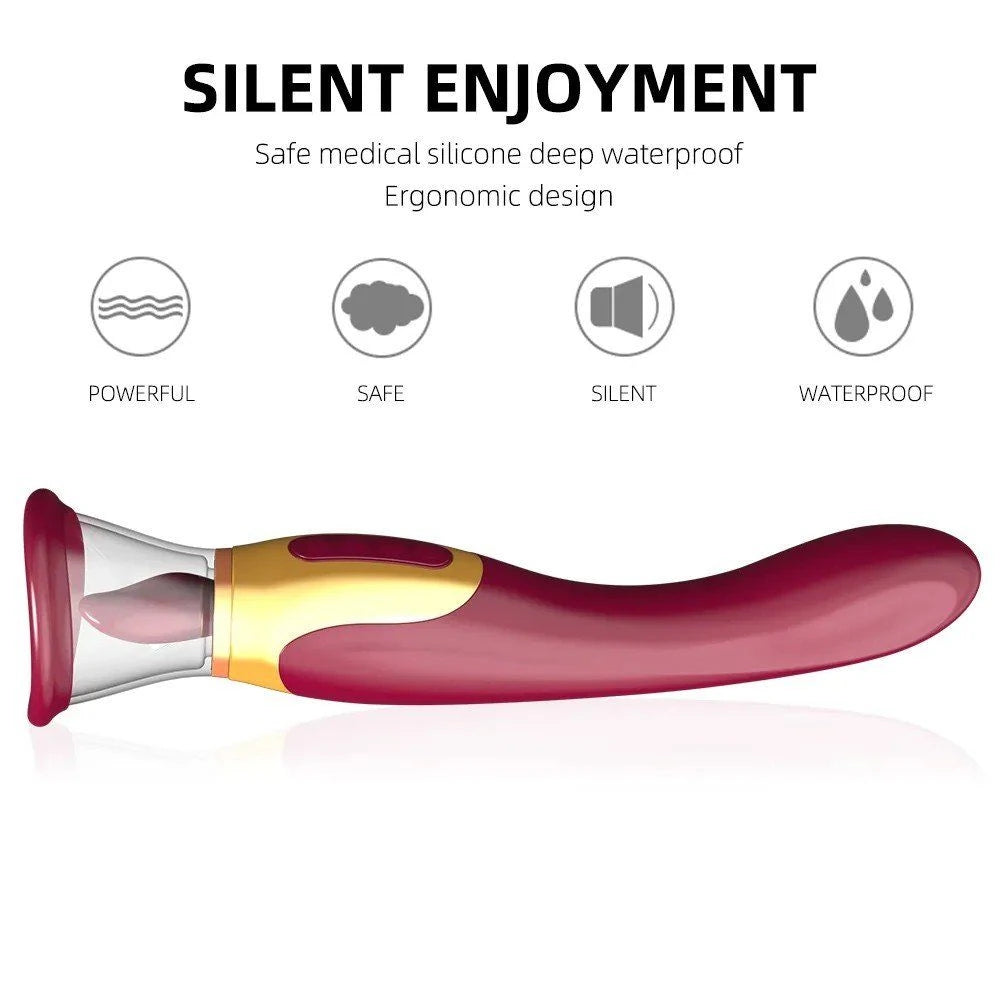 Tongue Vibe 2 in 1 emişli dil ve G noktası vibratörü – görsel 4