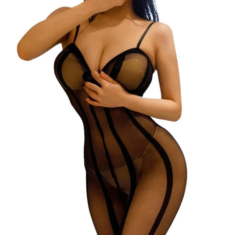 Transparan Esnek Seksi Vücut Çorabı