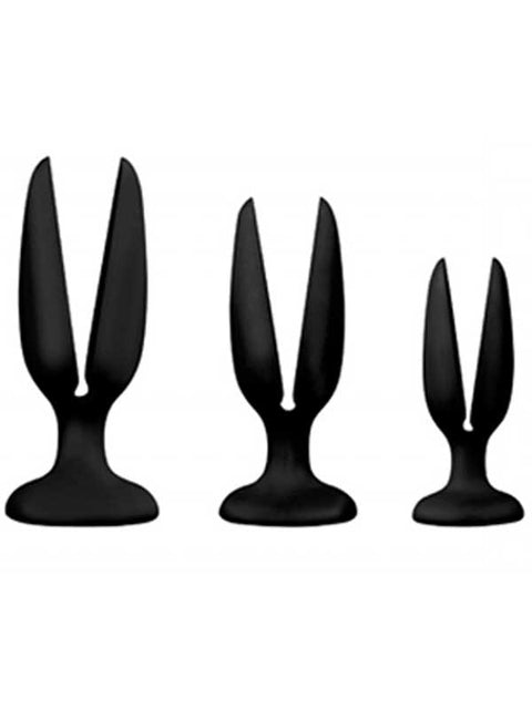 Triple Blaster Açılır Üçlü Silikon Anal Plug Seti