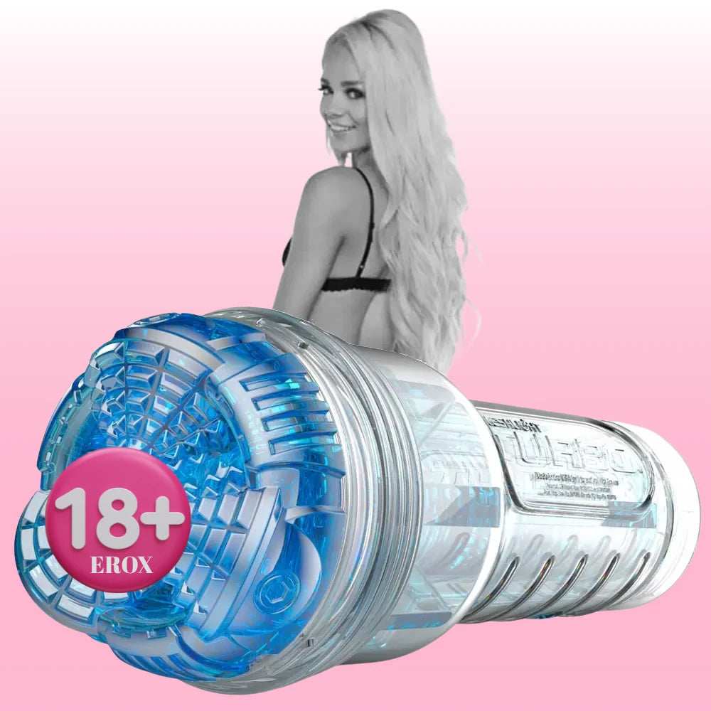 Turbo Core Asılı Uçlu Oral Mastürbatör – Buz Mavisi