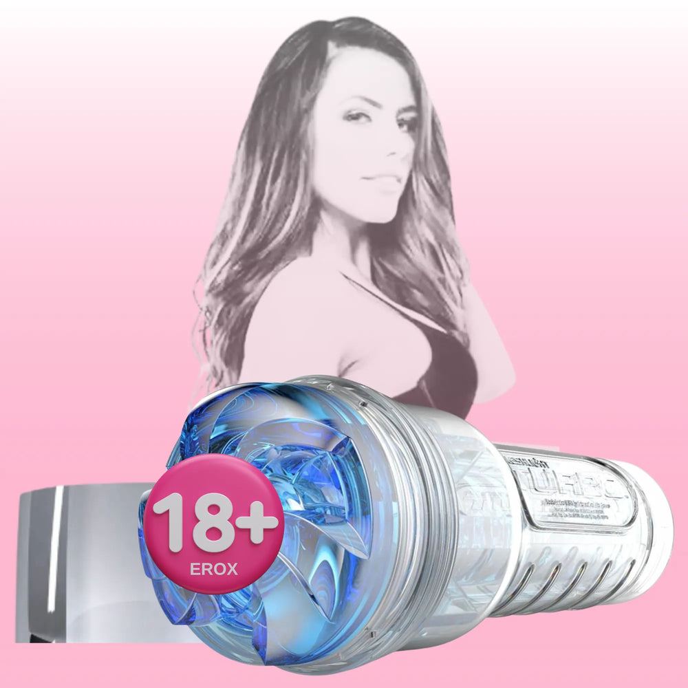 Turbo Thrust Şeffaf Kasalı Oral Mastürbatör – Buz Mavisi