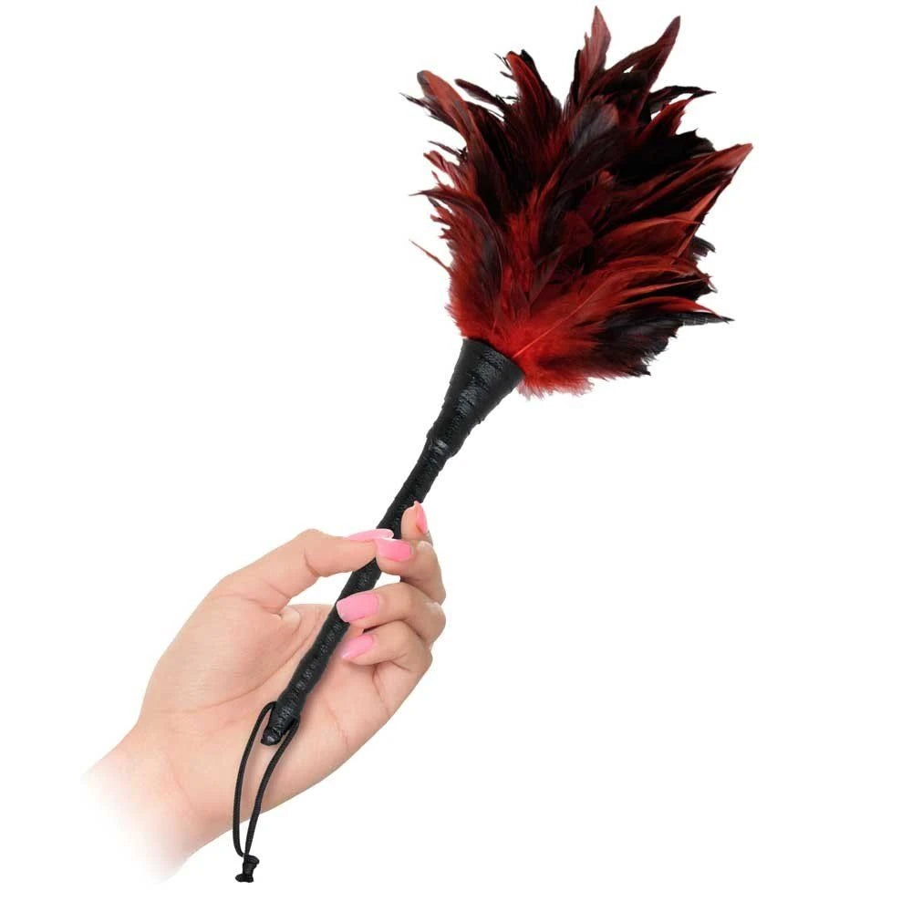 kırmızı tüy fırçası gıdıklayıcı – görsel 2