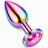 Twilight gökkuşağı taşlı anal plug medium – görsel 1