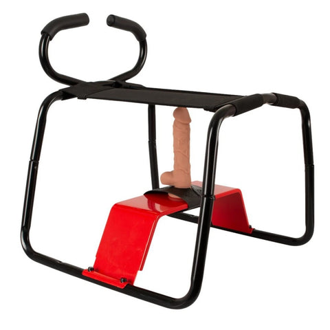 Ultimate Sex Stool Yaylı Seks Pozisyon Koltuğu ve Vantuzlu Dildo Seti