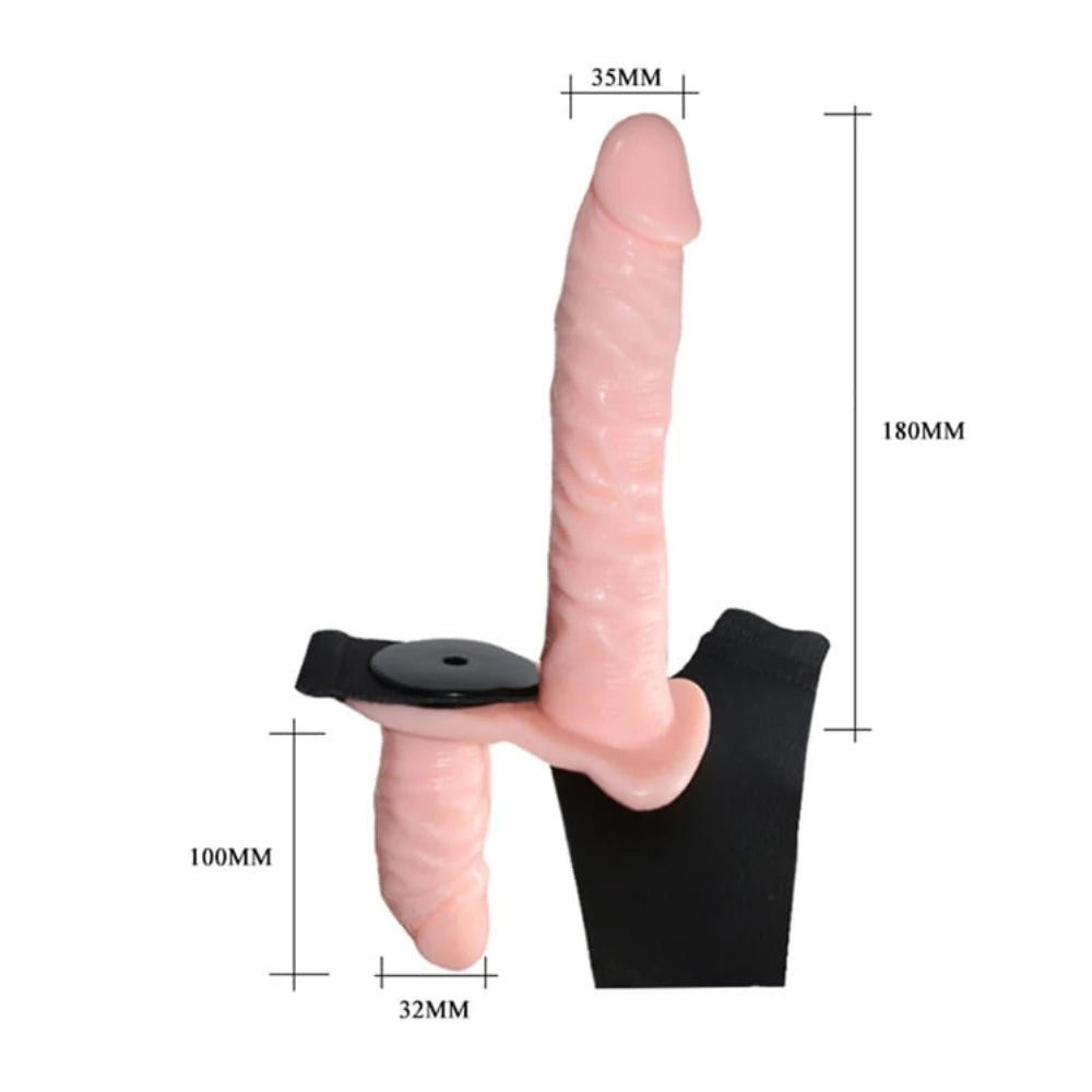 Ultra Passionate titreşimli çift taraflı strap-on – görsel 3