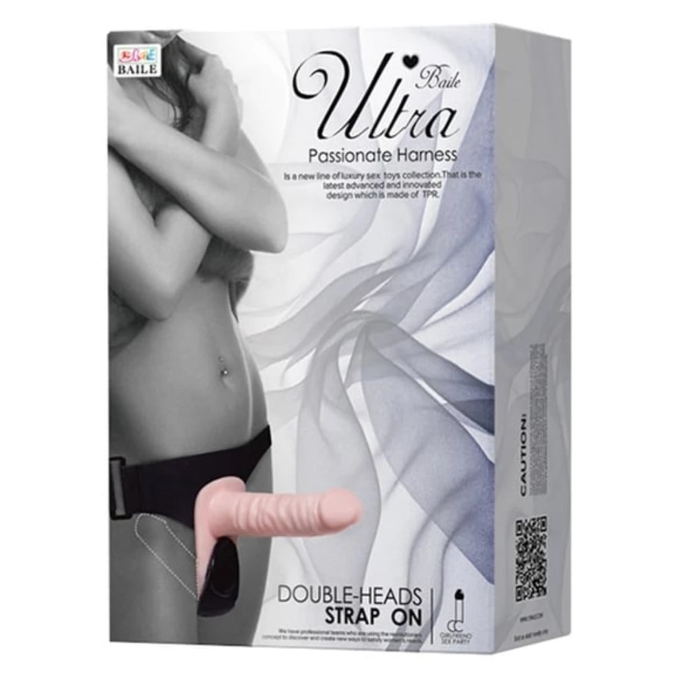 Ultra Passionate titreşimli çift taraflı strap-on – görsel 4