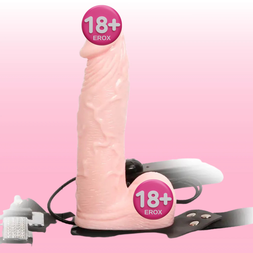 Ultra Passionate Titreşimli Silikon Strap-On Penis