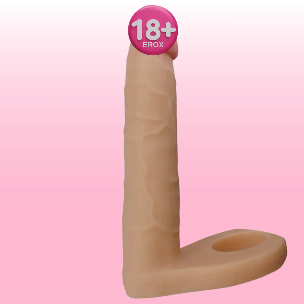 Ultra Soft Double Halkalı Realistik Anal Penis – 15,8 cm