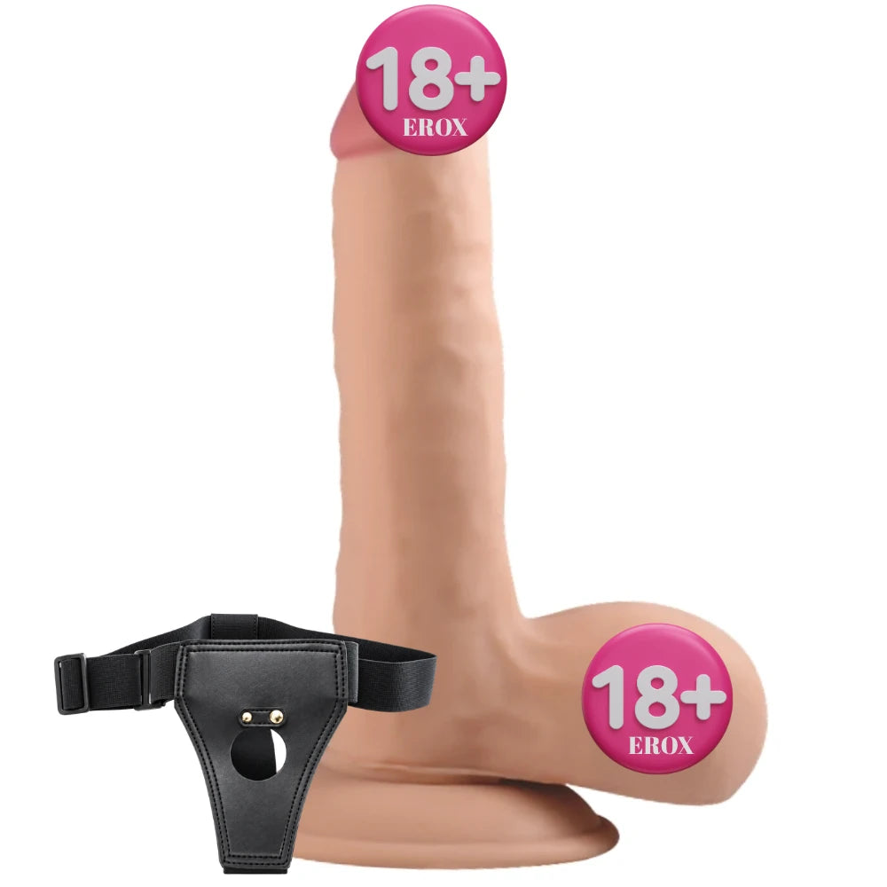 Ultra Soft Dude UR3 Dokulu Realistik Dildo 18 cm – 14 cm Kullanılabilir