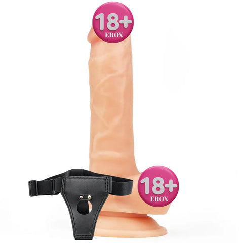 Ultra Soft Dude Vantuzlu Realistik Dildo 20 cm – 15,5 cm Kullanılabilir