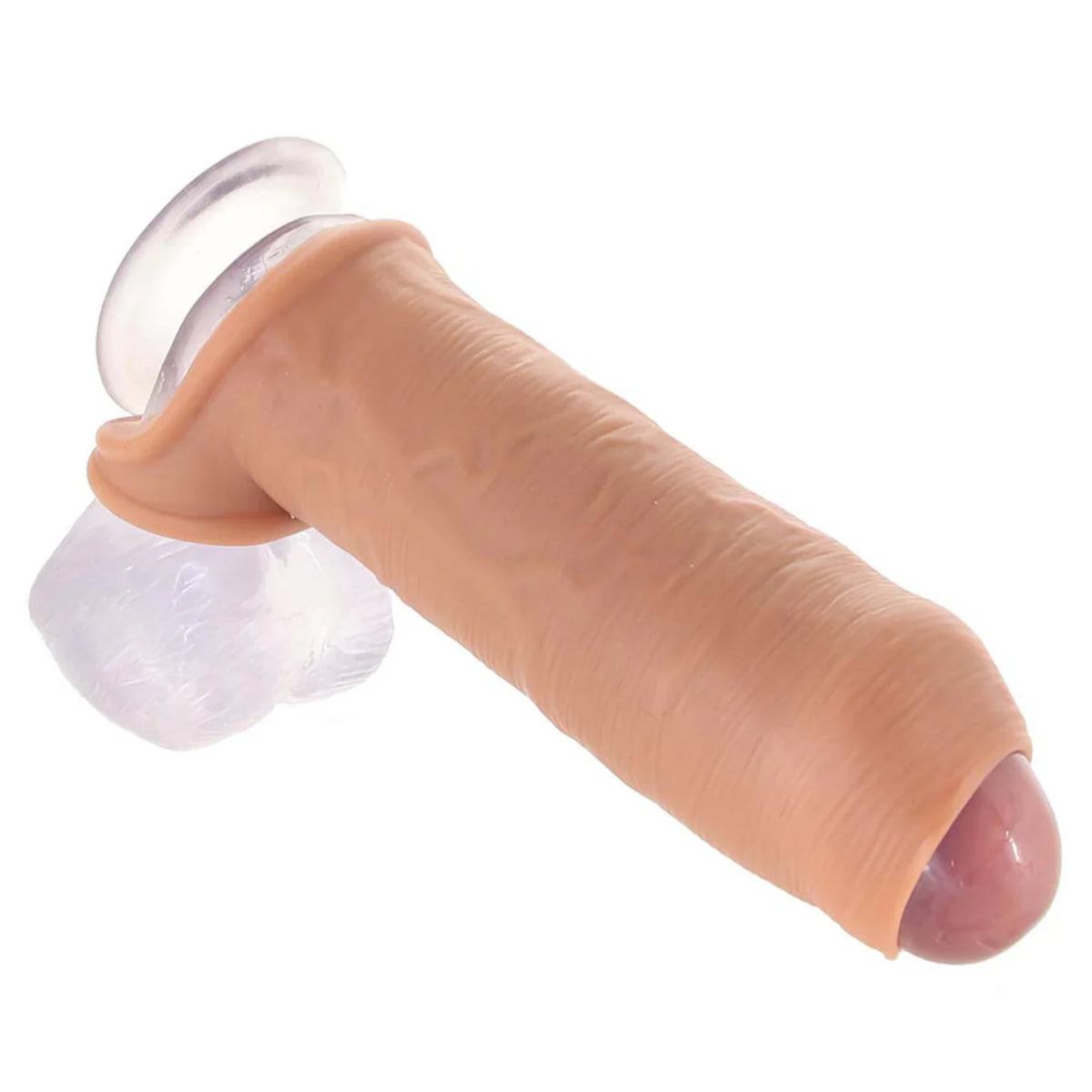 Uncut testis kayışlı silikon penis kılıfı – görsel 3