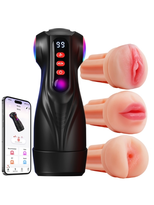 Uoffile 3 Kılıflı Mastürbatör – 9 Emiş, 9 Titreşim Modu