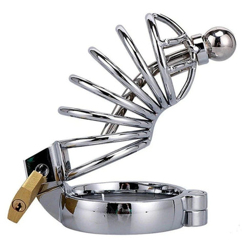 Urethral Play Kilitlenebilir Metal İffet Kafesi – 50 mm
