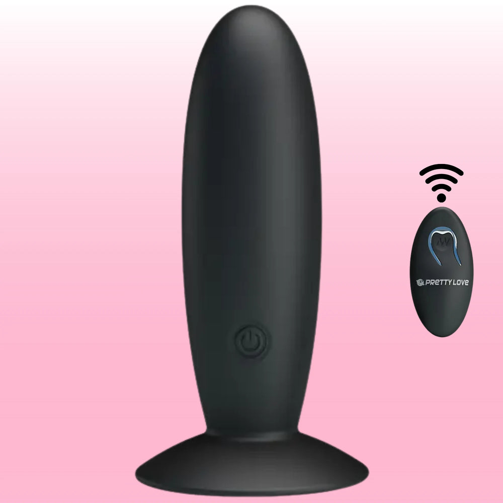 Uzaktan Kumandalı Şarjlı Silikon Anal Plug – 12 Mod, 12,4 cm