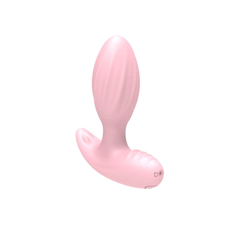 Uzaktan Kumandalı Şarjlı Titreşimli Mini Anal Plug 8,5 cm – Pembe