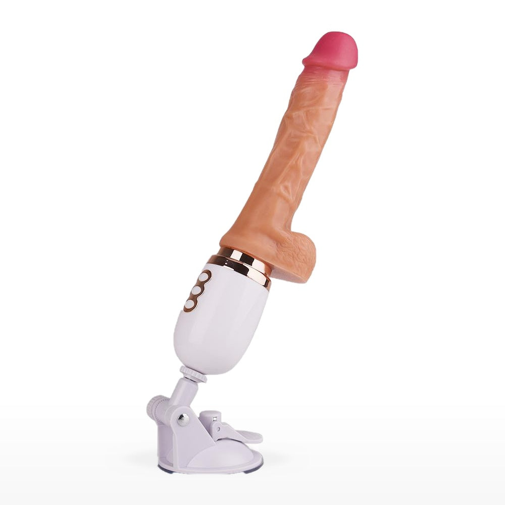 Uzaktan Kumandalı Teleskopik Dildo Vibratör 27 cm – 225° Vakumlu Taban