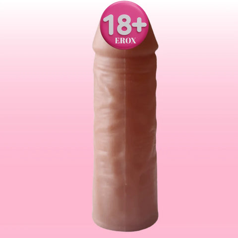 Uzatmasız Yumuşak Ten Dokulu Realistik Penis Kılıfı – Kahverengi