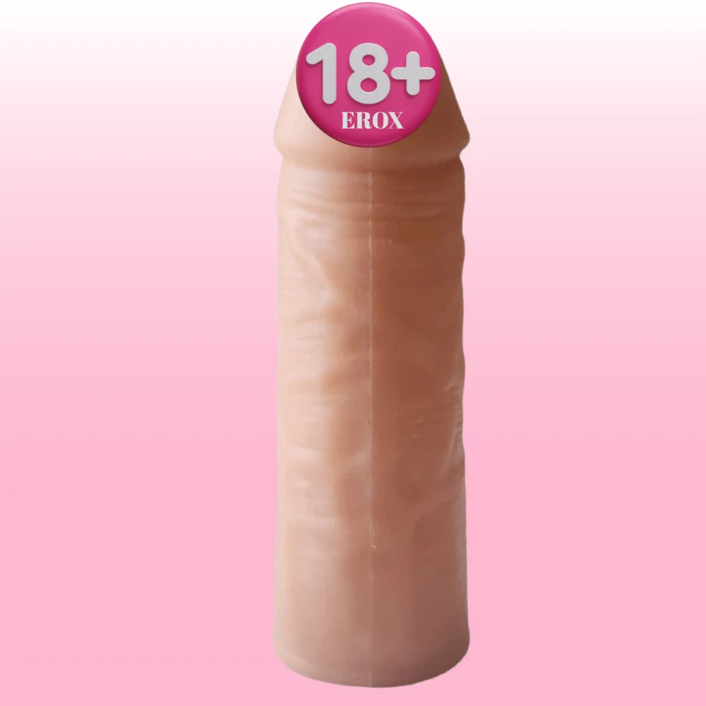 Uzatmasız Yumuşak Ten Dokulu Realistik Penis Kılıfı – Ten Rengi