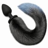peluş kuyruklu silikon anal plug – Black – görsel 1