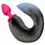 peluş kuyruklu silikon anal plug – Pink – görsel 11