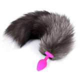 peluş kuyruklu silikon anal plug – Pink – görsel 12