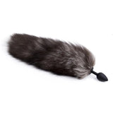 peluş kuyruklu silikon anal plug – Black – görsel 3
