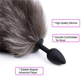 peluş kuyruklu silikon anal plug – Red – görsel 8
