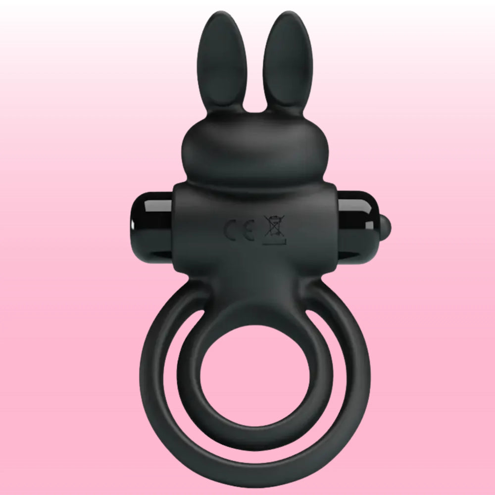Vibrant Penis Ring III Testis Destekli Titreşimli Halka – Siyah