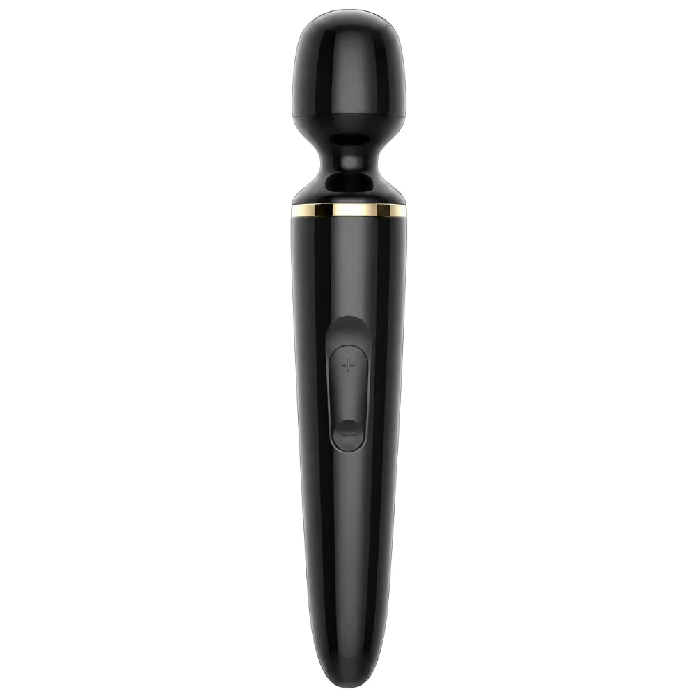 Wand-er Woman XXL Başlıklı Şarjlı Masaj Wand – Siyah