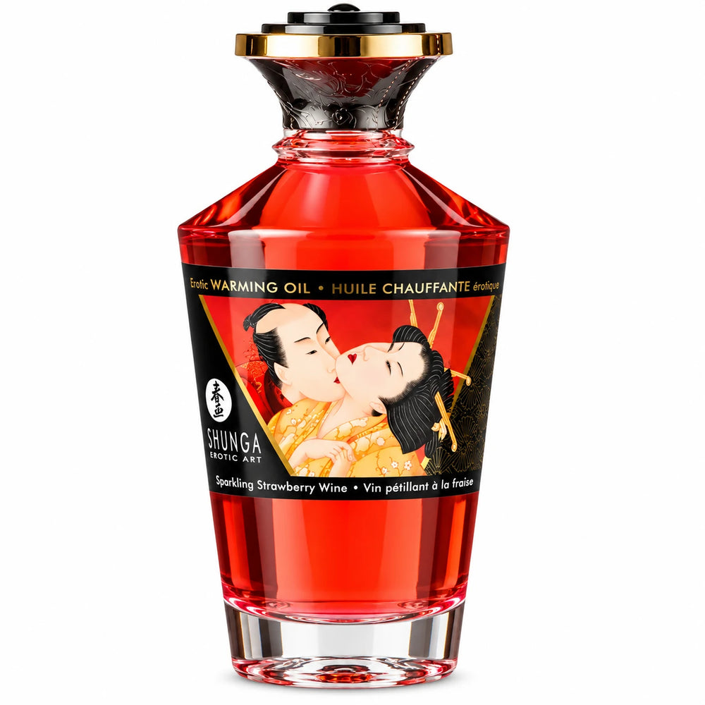 Warming Oil Çilek Aromalı Nefesle Isınan Yenilebilir Masaj Yağı 100 ml