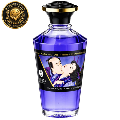 Warming Oil Egzotik Meyve Aromalı Nefesle Isınan Yenilebilir Masaj Yağı 100 ml