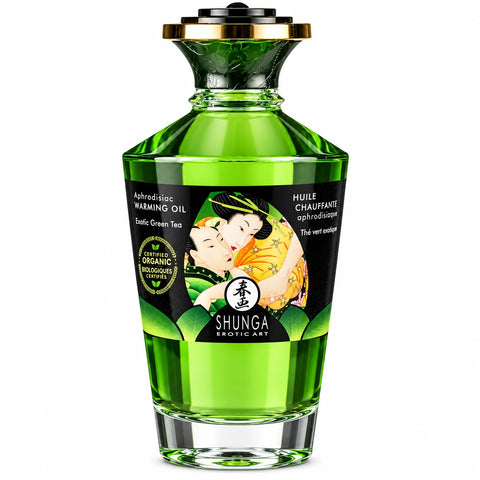 Warming Oil Yeşil Çay Aromalı Nefesle Isınan Yenilebilir Masaj Yağı 100 ml