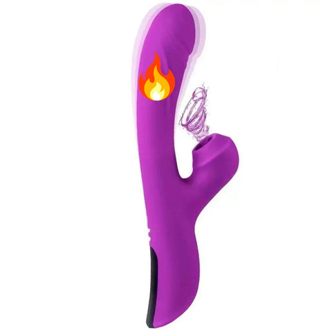 Wendy Isıtmalı ve Hava Dalgalı Emişli G Noktası Rabbit Vibratör