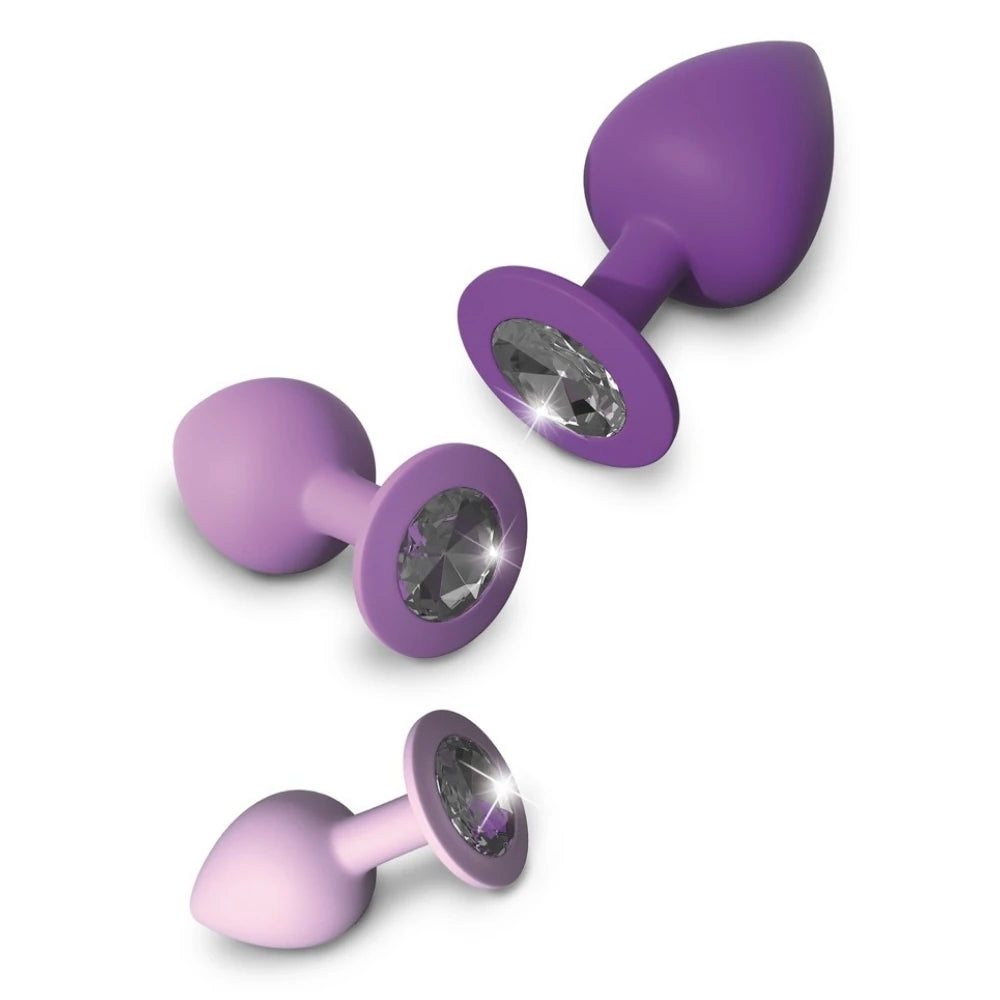 taşlı silikon anal plug seti – görsel 5