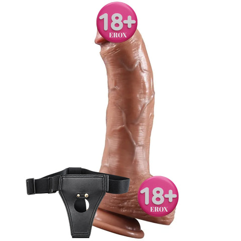 Yedda Natural Dokulu Kemerli Realistik Penis 24 cm